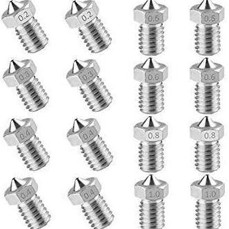 3D PRINTER E3D V5 STAINLESS STEEL NOZZLE M6 SCREW E3D-V5 1.75MM ART99