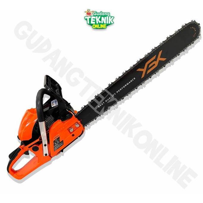 KAULANO Chainsaw 24" YASUKA YSK10000 XT-24L 2Tak Bar Laser  / Mesin Gergaji Kayu Chain Saw Senso 24 