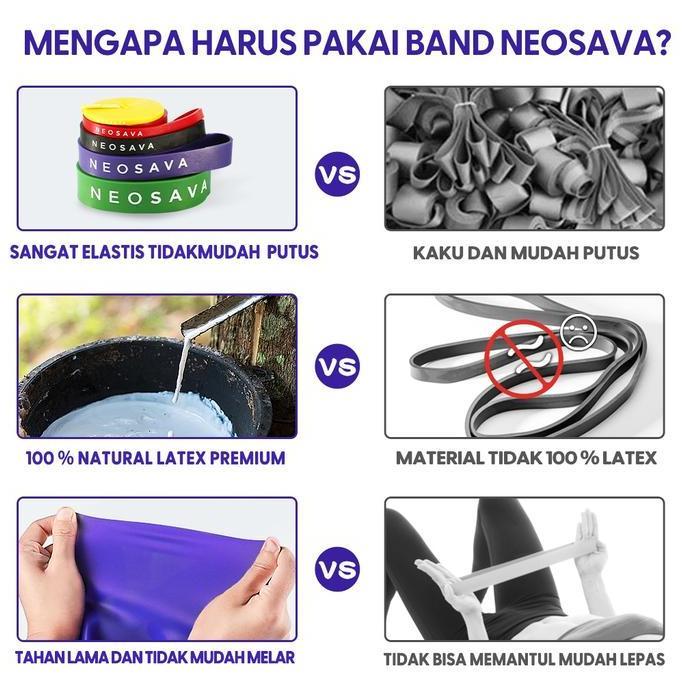 Neosava Long Resistance Band Karet Fitness Pull Up Gym Rubber Strap Terlaris