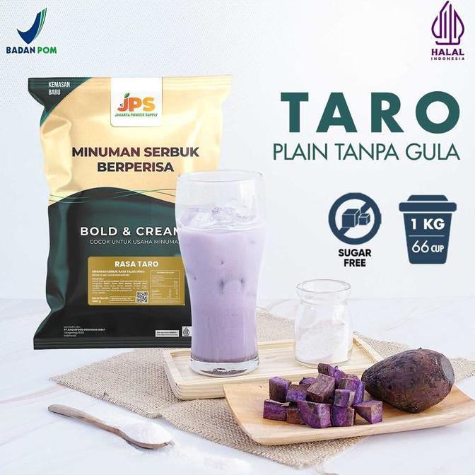 Genivalezz - Bubuk Minuman Taro Plain Powder Jps Tanpa Gula