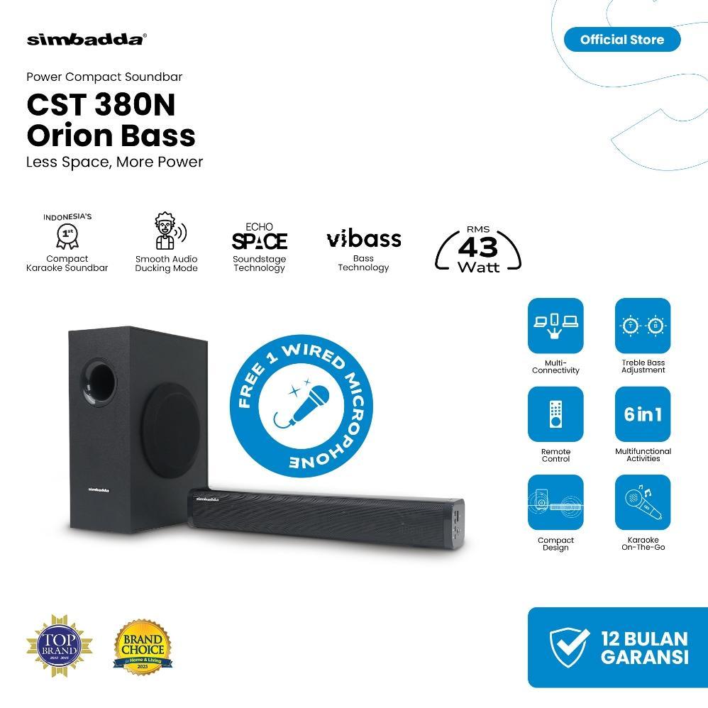 Simbadda CST 380N Orion Bass - Power Compact Soundbar
