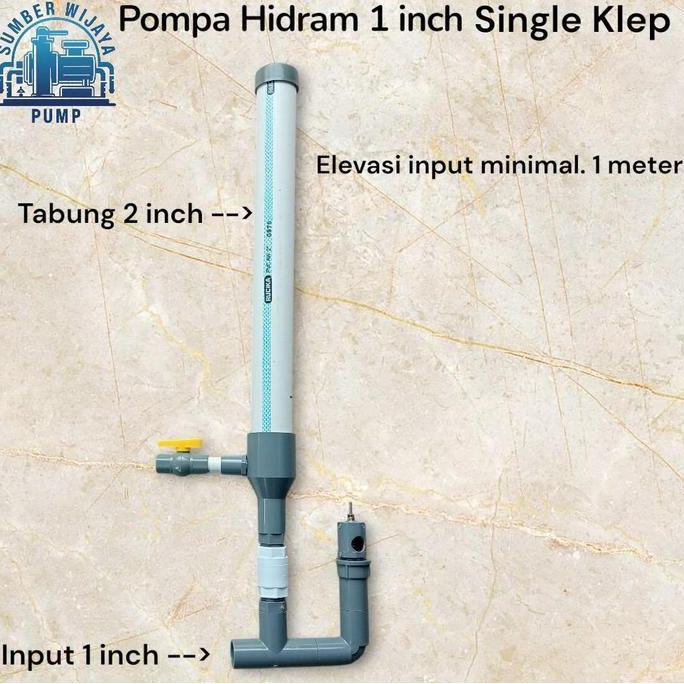 Pompa Hidram 1 inch Single klep