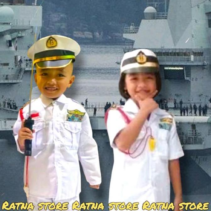 Baju TNI AL putih anak putra dan putri/ kostum TNI AL cowok dan cewek/ Baju TNI AL putih Fashion Dis