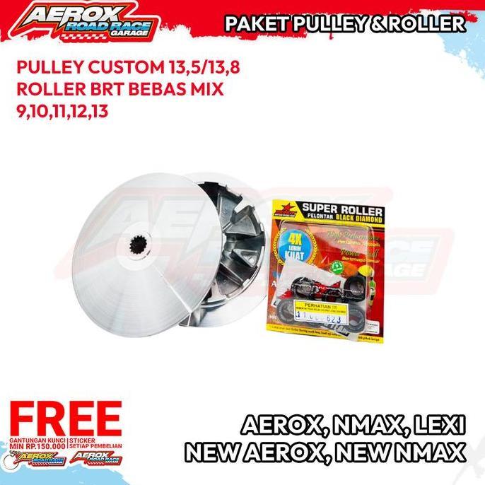 Paket Pulley Custom Roller Brt Aerox Nmax Lexi New Aerox / Nmax