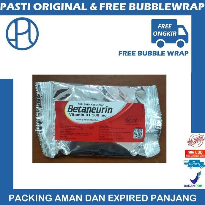 Fastgo- Betaneurin B1 Zak Zac Isi 100 100Mg | Vitamin Daya Tahan Tubuh