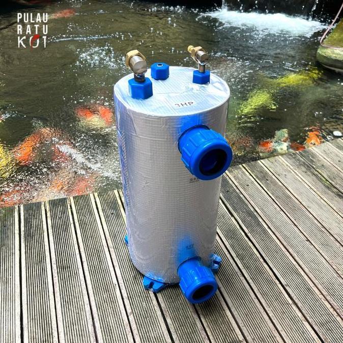 TERBARU - 5 PK Titanium Evaporator Coil water Chiller pendingin kolam Koi