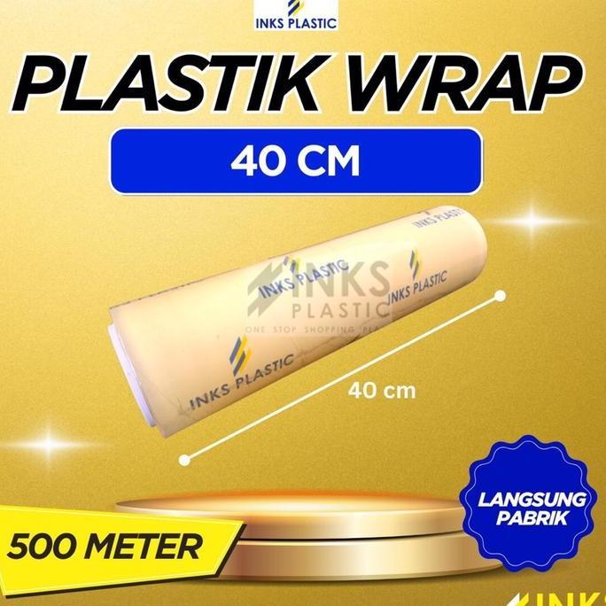 PLASTIK WRAP WRAPPING MAKANAN 40 CM (500 METER) ROLL BESAR