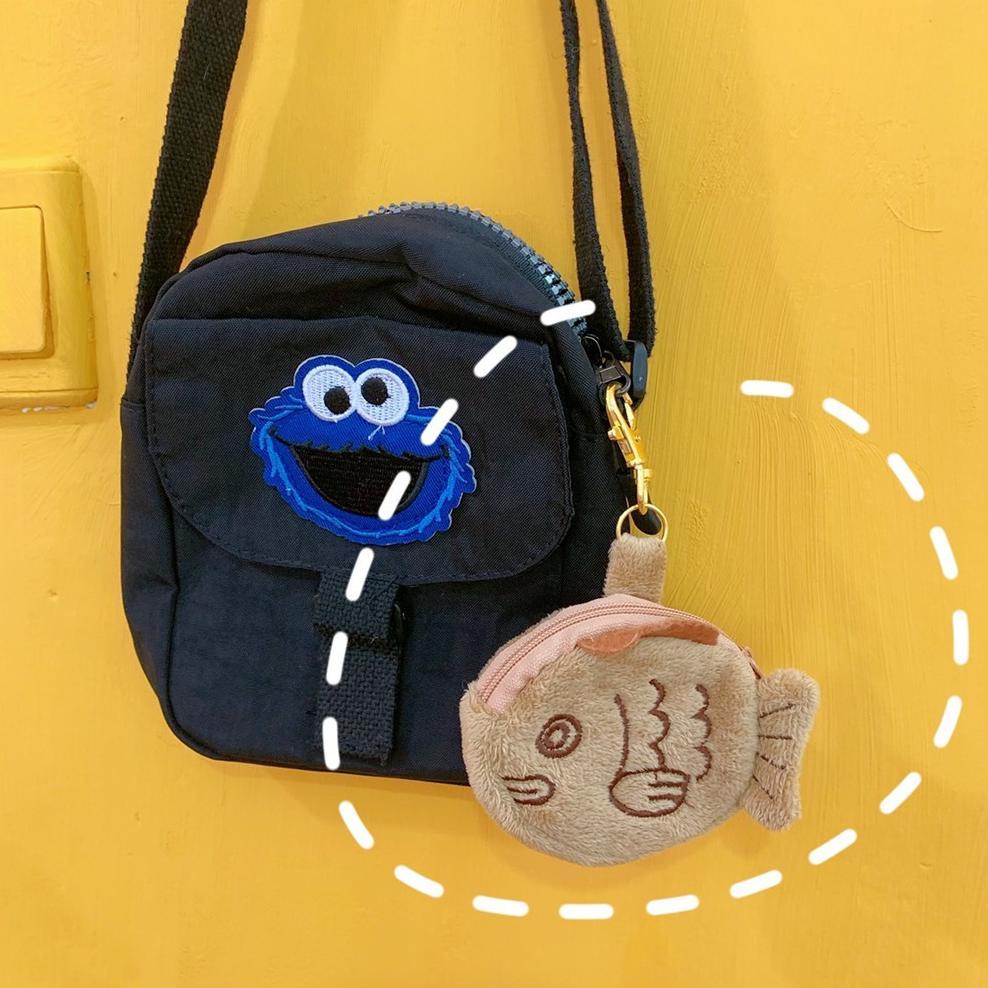 Dota Dompet Koin Headset Taiyaki Kue Ikan Import Jepang Bulu Plush Purse Paling Laku