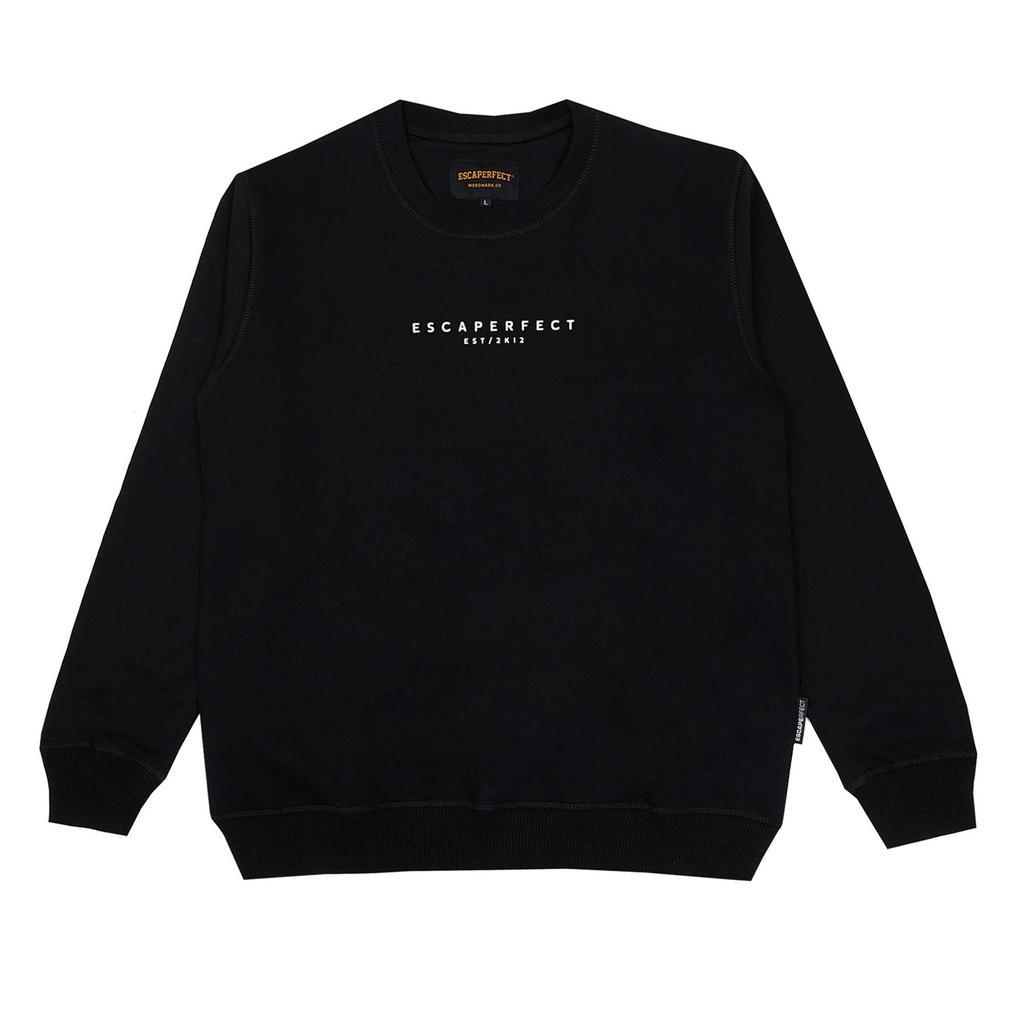 ORIGINAL ESCAPERFECT CREWNECK SIMPLE TYPE FUTURE - BLACK