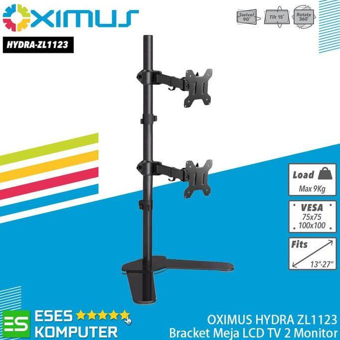 Ready  Bracket Monitor OXIMUS HYDRA ZL1123 | Dual Monitor LCD LED