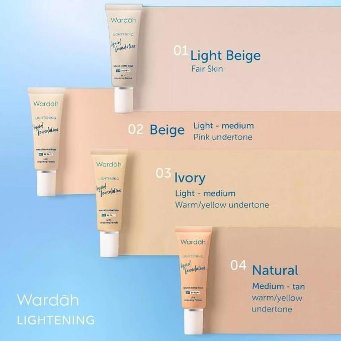 Inventar - Wardah Lightening Liquid Foundation - Alas Bedak Wardah