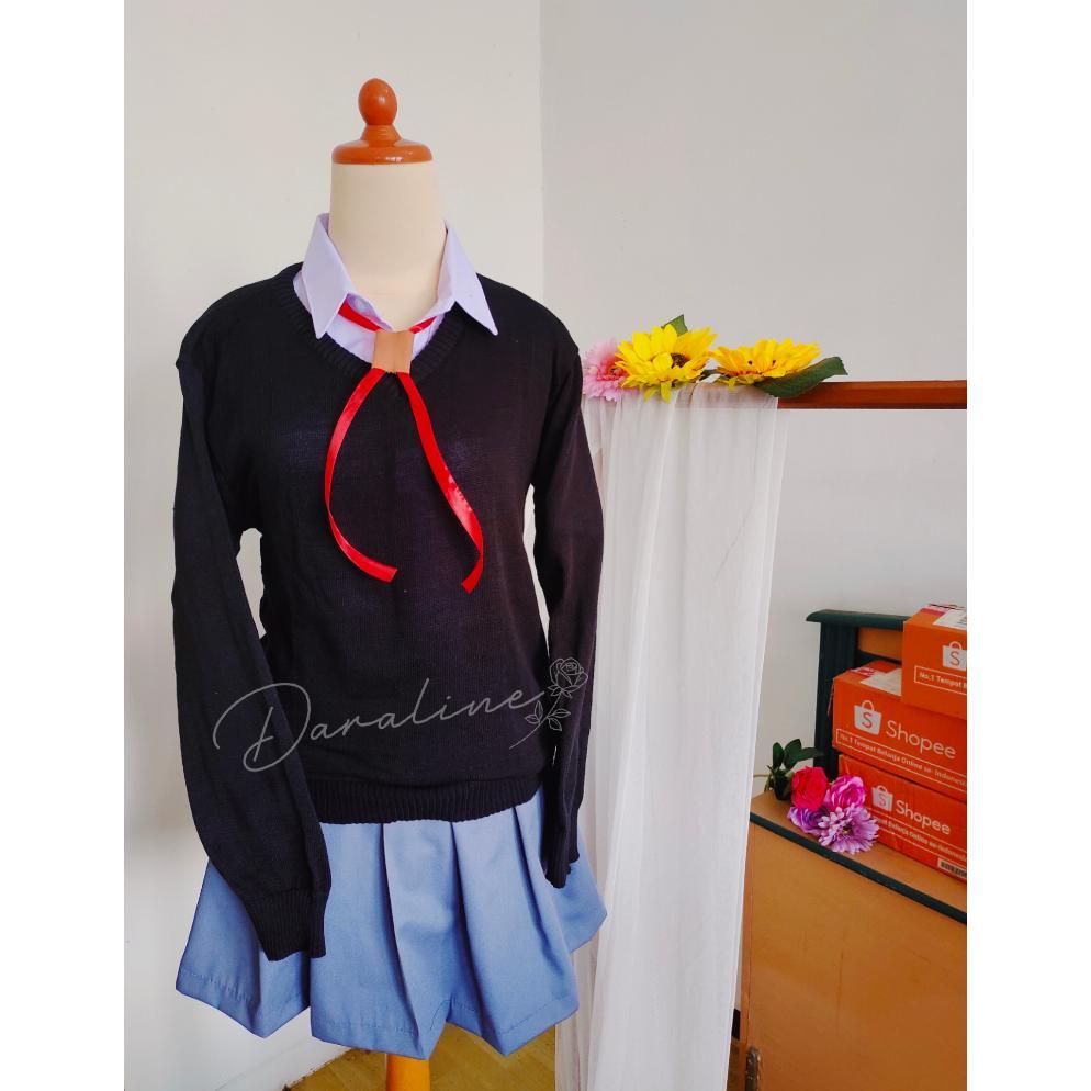 Kostum Seragam Cosplay Micchon Shikimori Anime Kawaii Shikimori-san School Uniform High Quality Disk
