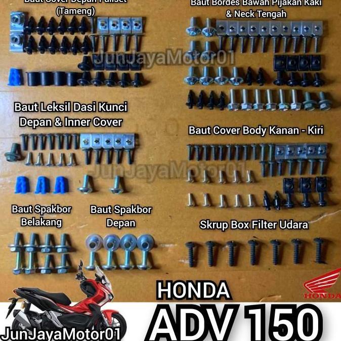 Baut Fullset Body Bodi Honda Adv 150