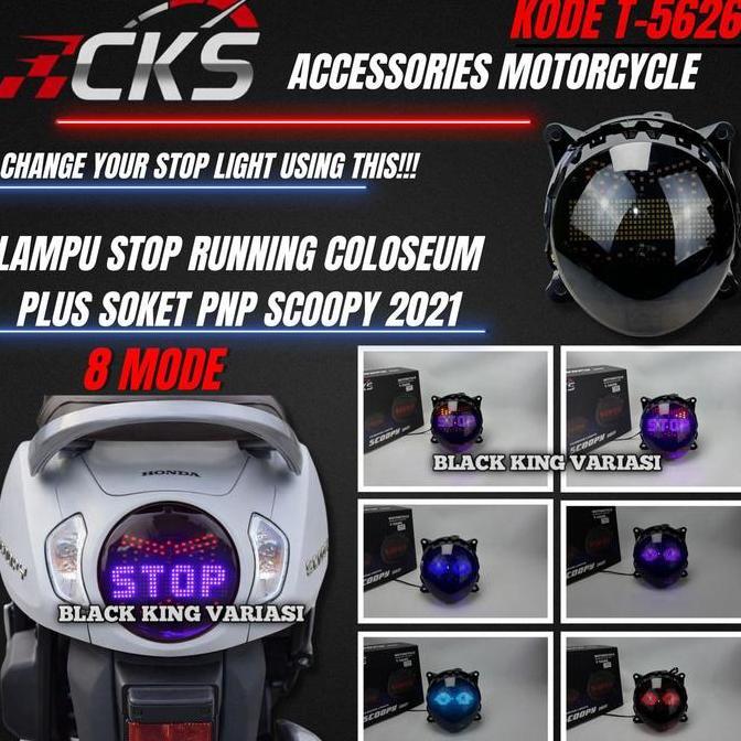 Lampu Stop Scoopy Animasi 8 Mode Stoplamp Scoopy New 2021-2023 Stoplamp Led 8 Mode Scoopy Animasi Pr