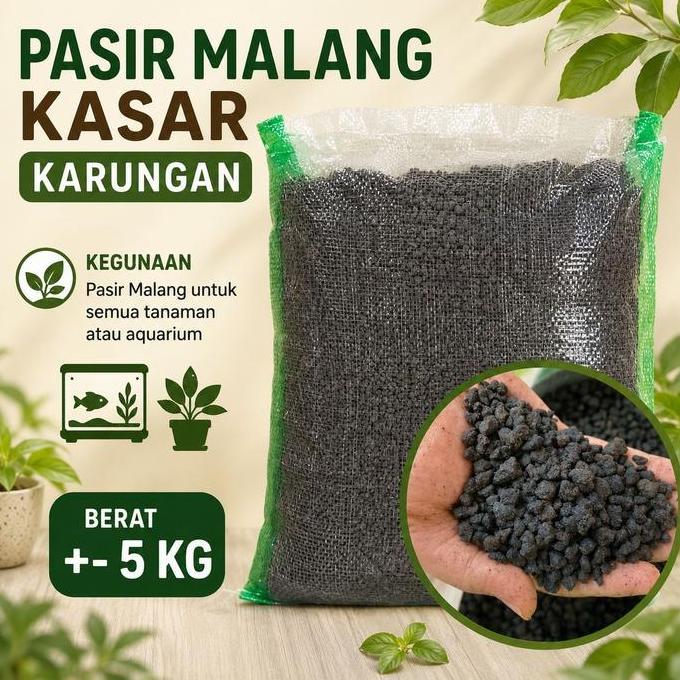 MEDIA TANAM PASIR MALANG KASAR AQUASCAPE AQUARIUM - PASIR MALANG KASAR KARUNG