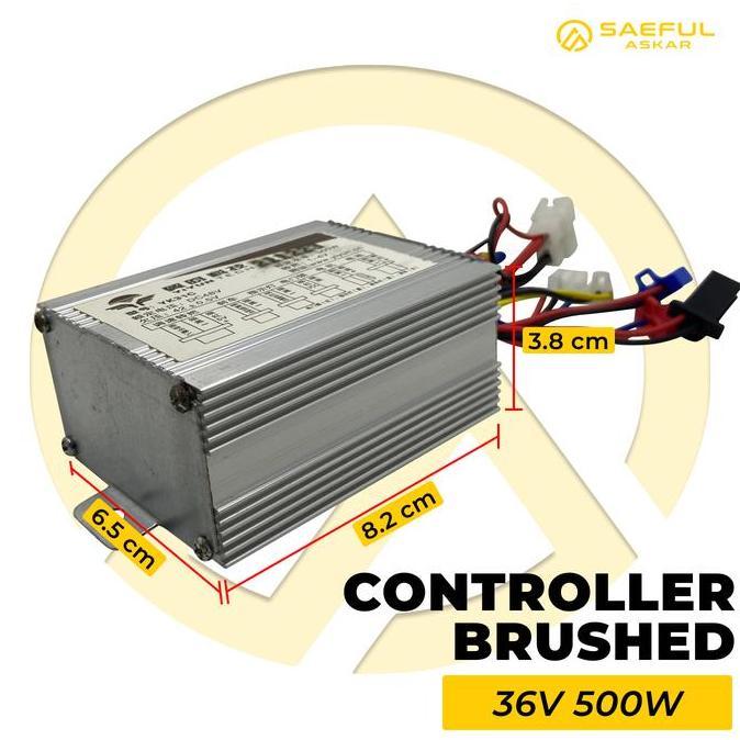 CONTROLLER BRUSHED 36V 500W-SPARE PART ONDERDIL SEPEDA LISTRIK BEKASI