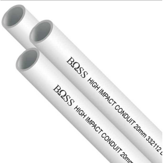 PIPA CONDUIT BOSS 20MM / PELINDUNG KABEL / PIPA LISTRIK - PUTIH