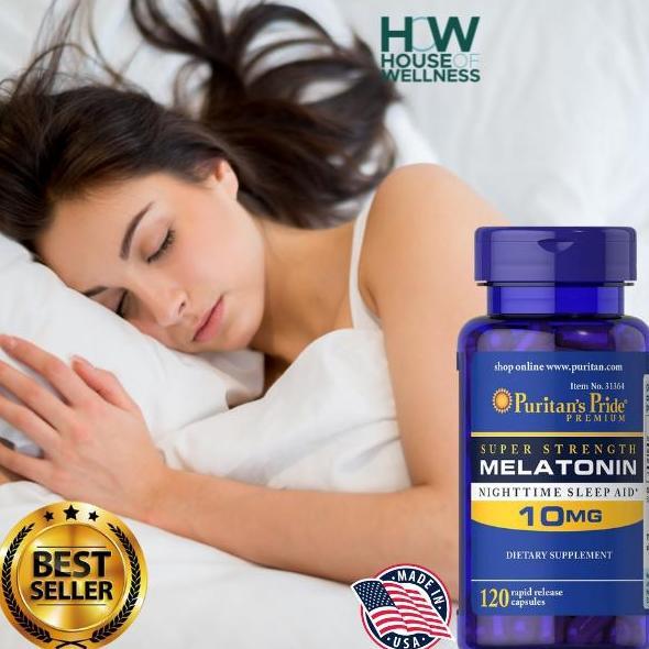 Puritan Melatonin 10 Mg Super Strengh @ 120 Kapsul