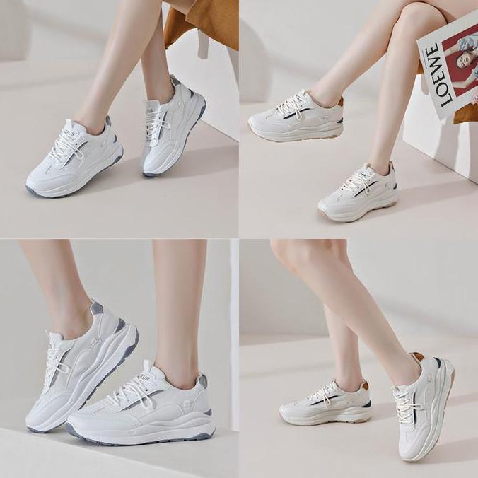 Shoe- [Luxus X Ilyas Bachtiar] Sepatu Kasual Nita "Luxus Siwon 22011" Sneakers Alas Karet