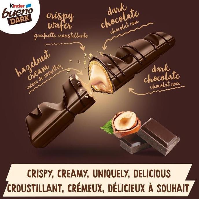 COKELAT KINDER BUENO WHITE AND DARK CHOCOLATE T2 ASAL EROPA