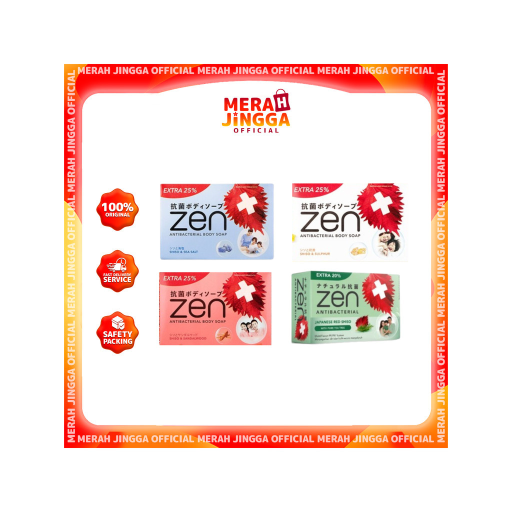 Zen Anti bacterial Bar Soap | Sabun Mandi | Healthy | Zen 70gr | Shinzui | Merah Jingga Official