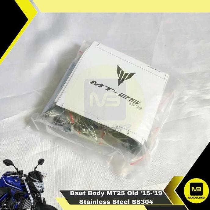 Baut Body Mt25 Mt 25 Old V1 2015-2019 Stainless Steel Ss304 Set Untuk Headlamp Body Kanan Kiri Belak