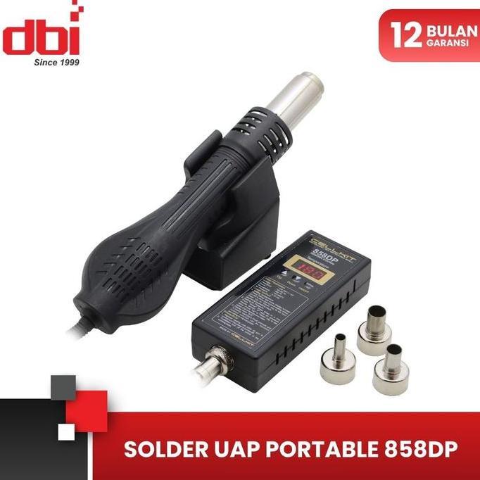 BEBAS ONGKIR - Solder Uap - Blower - Hot Air Gun Portable Digital CELLKIT 858DP
