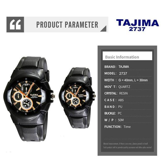 Clock- Jam Tangan Nita Tajima Sports Orginal 2737 Garansi 1 Tahun Quartz Rubber