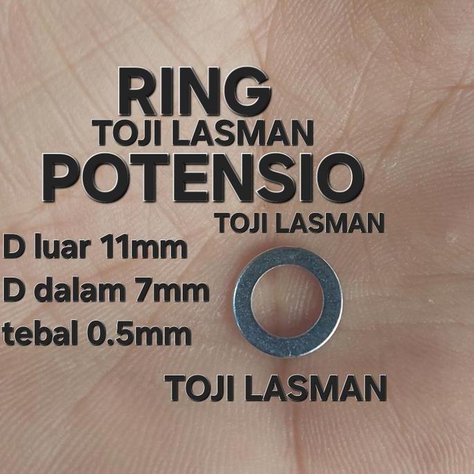 LINEAR Ring Mur Potensio Plat Ring Baut Sekrup Potensiometer Besi Diameter Luar 11mm