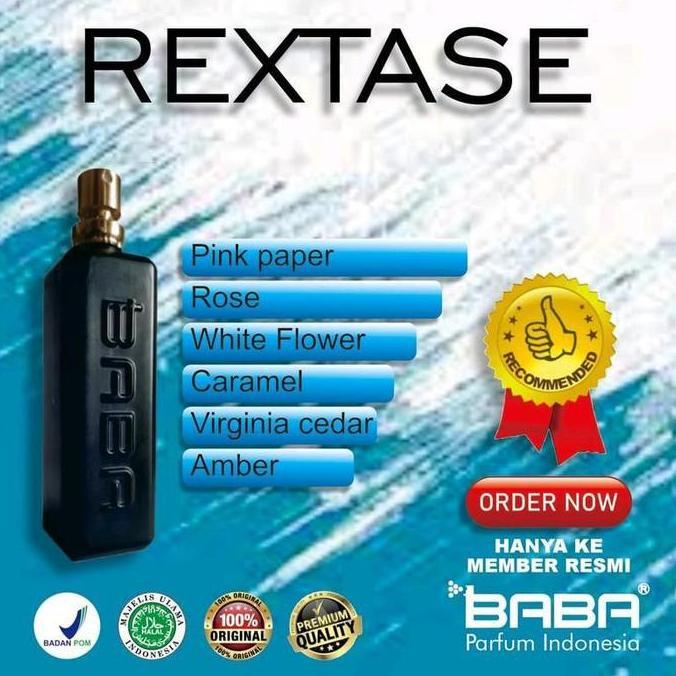 BABA PARFUME ORIGINAL AROMA REXTASE Wangi Black
