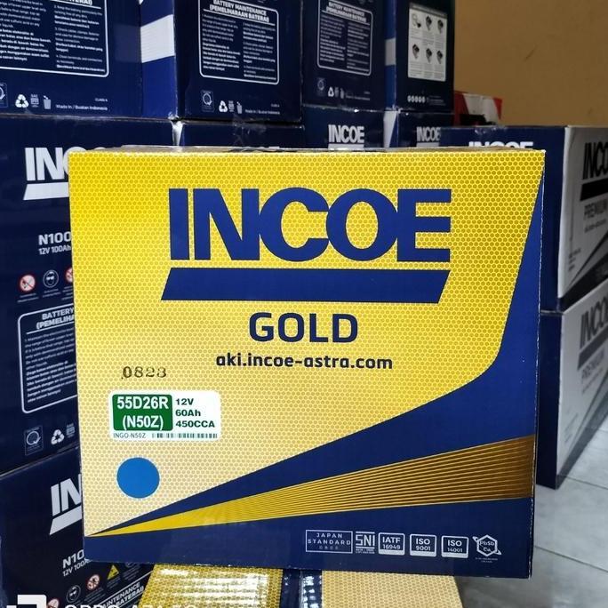 Aki mobil Cold Diesel, Timor, Kijang Kapsul Incoe gold N50Z aki basah