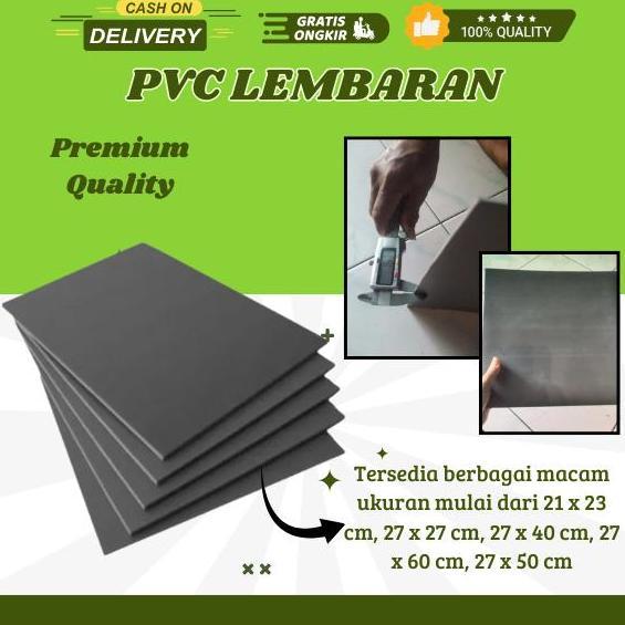 PVC LEMBARAN UNTUK BAHAN MINIATUR PIPA PARALON LEMBARAN
