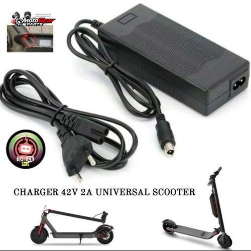 CHARGER SCOOTER LISTRIK 42V 2A ADAPTOR UNIVERSAL UNTUK XIAOMI MIJIA M365 PRO 1S SEGWAY NINEBOT ES1 E