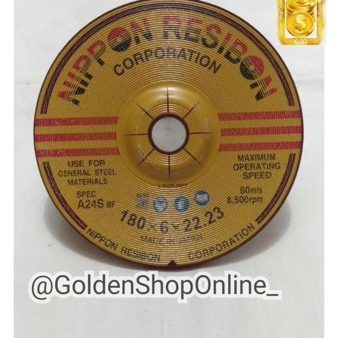Batu Gurinda Poles 7" (180X6X22,23mm) Nippon Resibon