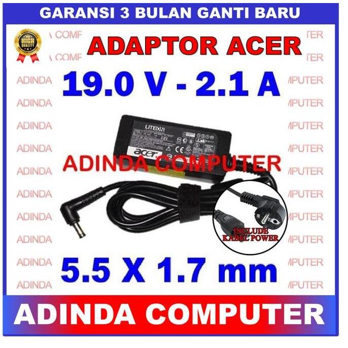 Adaptor Charger Acer 19V 2.10A 5.5 X 1.7 Mm