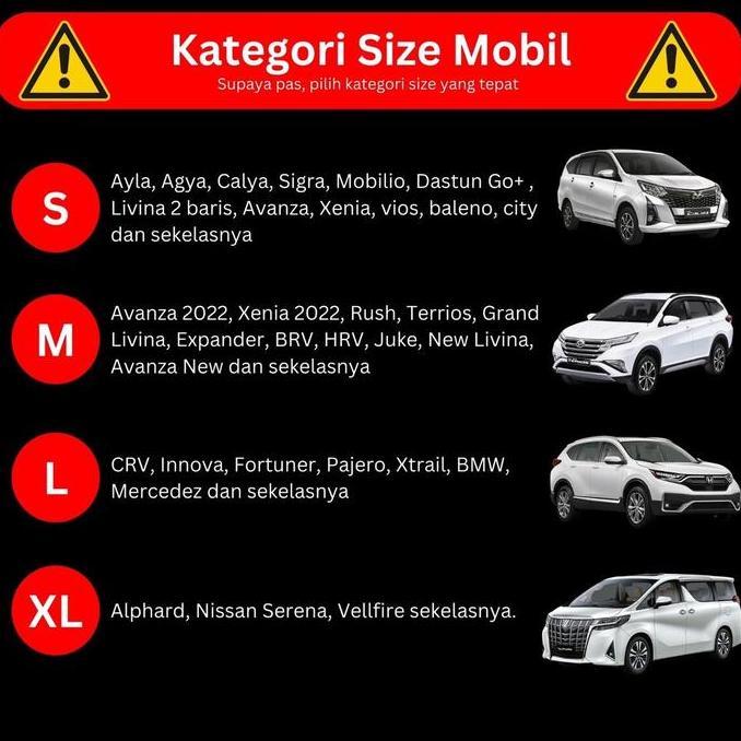 D'COVERIN Cover Mobil FULL OUTDOOR Tahan Hujan 100% & anti uv matahari 99%