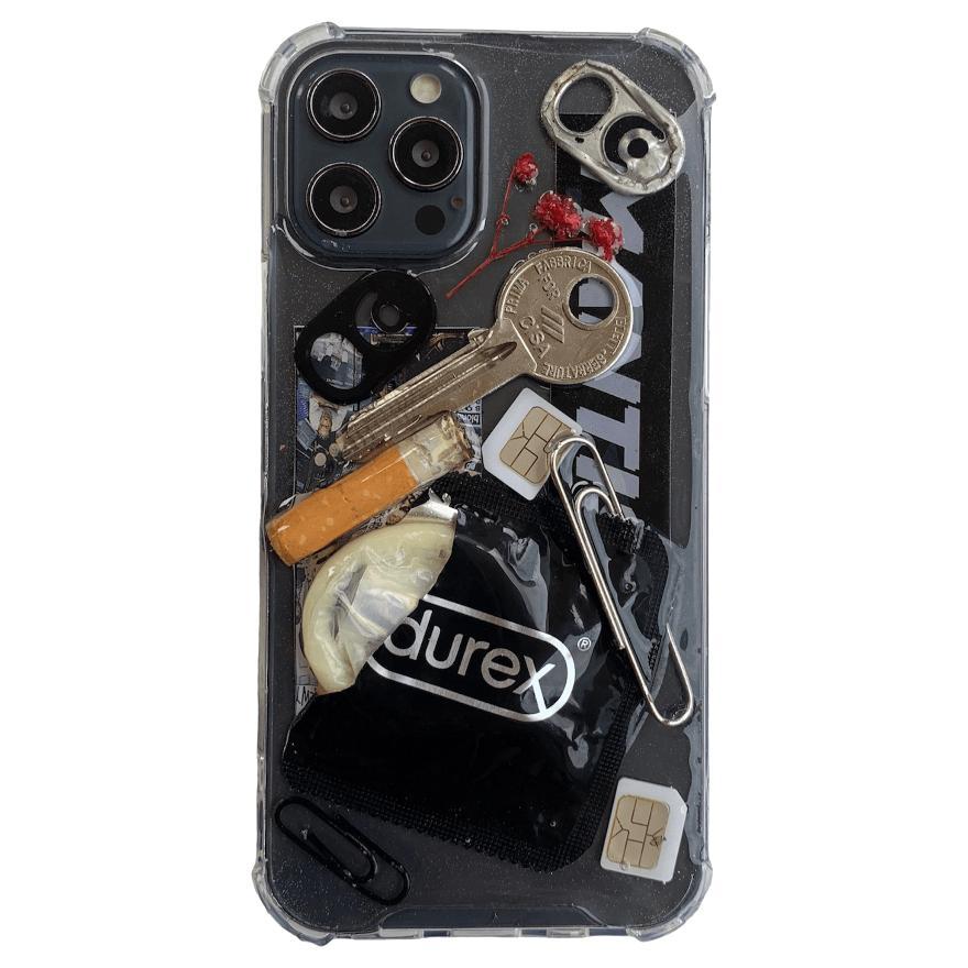 Case Iphone Aesthetic Resin Black Love Edition, For All Type Iphone