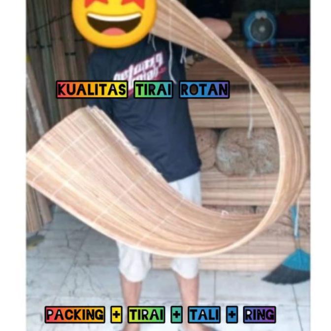 Tirai Krey Rotan Lunjong Outdoor Anti Air Dan Panas Uk 2Mx2M Harga Murah