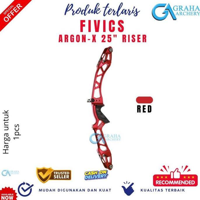 RISER FIVICS ARGON X / HANDLE FIVICS / HANDLE PANAHAN / RISER RECURVE RISER BAREBOW / ALAT PANAHAN