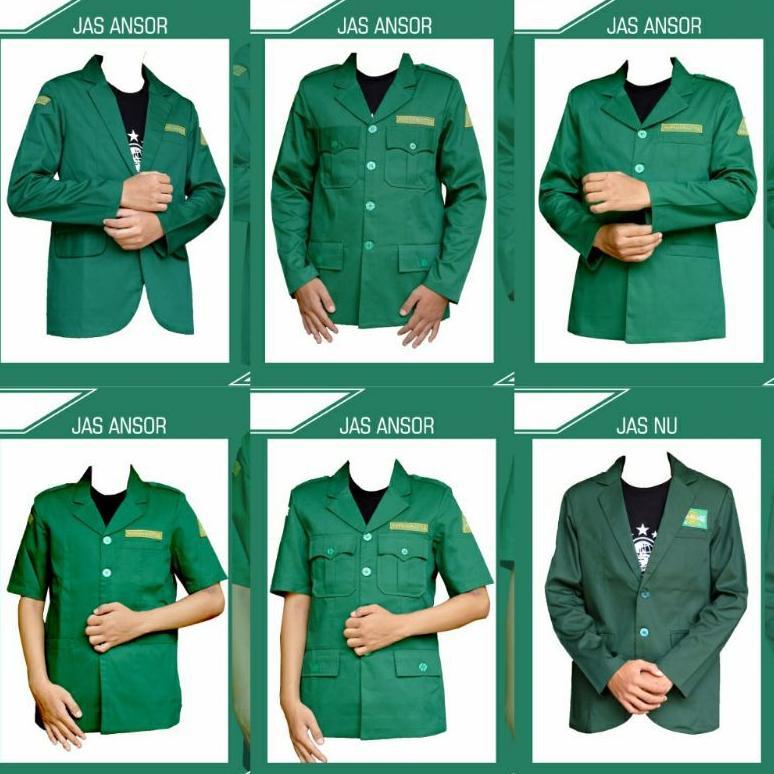Original Jaz Ansor Jas Nu Jas Ansor Soekarno Jas Ansor Almamater Jas Nu Jas Ansor Lengan Panjang