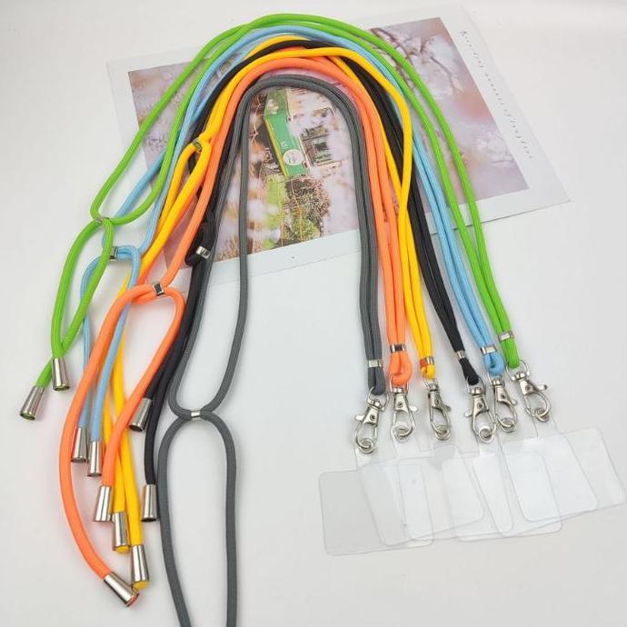 6404 Tali Gantungan Hp Motif Polos / Tali Gantungan Hp Adjustable / Lanyard Hp Tali Gantungan Plasti