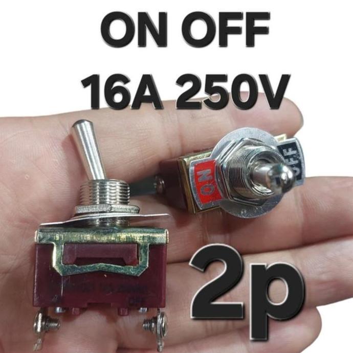 HIMAX SAKLAR TONGKAT BESI TO GEL SWITCH TOMBOL ON OFF 2P