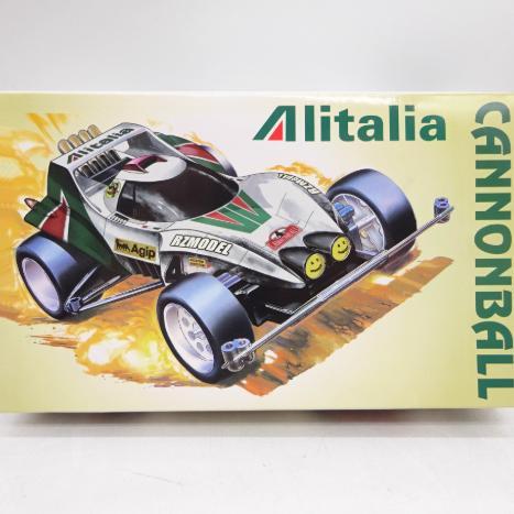 Ready Rep. Tamiya Mini 4wd Merk Ruize Dash 4 Canonball  ALITALIA Version Type 3 Chassis