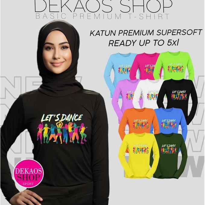 DF31 >> Kaos olahraga wanita lengan panjang baju atasan senam poundfit pound zumba lari line dance d