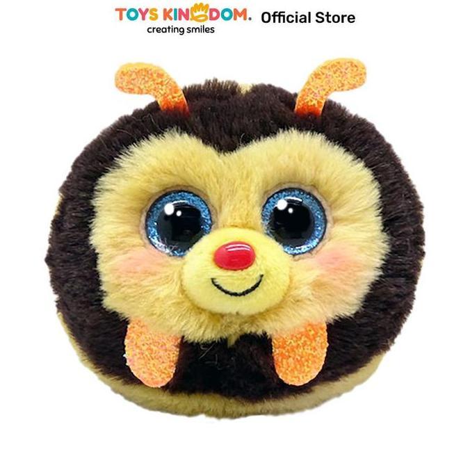 Toys Kingdom Ty Puffies Ball Boneka Hewan Zinger Bee TY95345 Boneka Hewan Plush Karakter Koleksi Ana