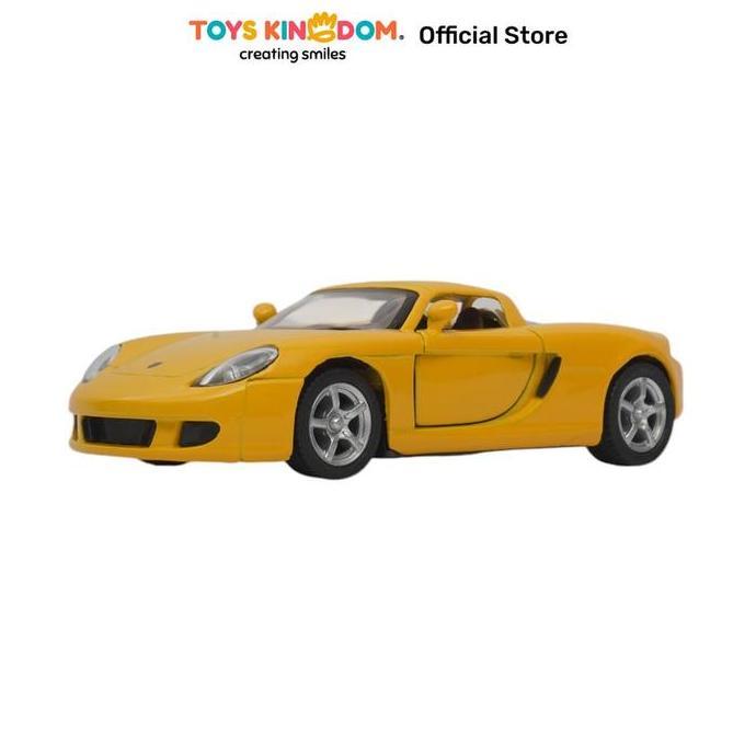 Toys Kingdom Top Gear Kinsmart 1:36 Diecast Porsche Carrera GT Random Miniatur Mobil Koleksi Mainan 