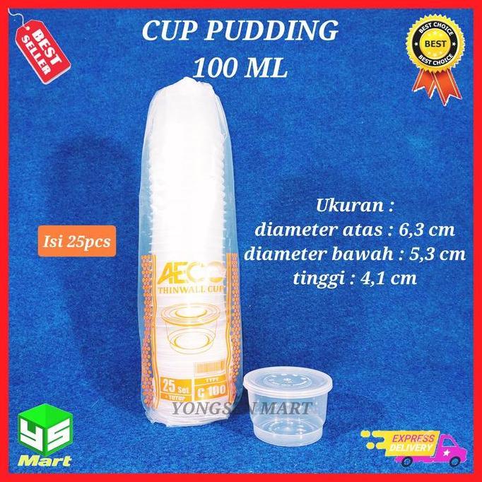 Cup Puding Mini 100 ml / Thinwall cup -100 ml