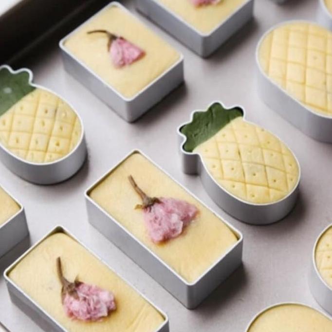 Ring Cutter Nastar Jumbo Taiwan | Cetakan Kue Nanas | Pineapple Cake Cookie Cutter