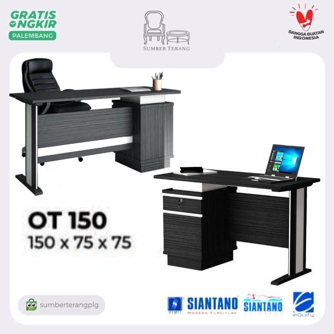 Meja Kerja Manager Meja Tulis 1/2 Biro Meja Kantor Siantano OT 150