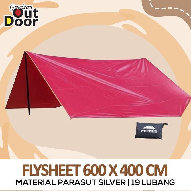 // FLYSHEET TENDA 6 X 4 M ''